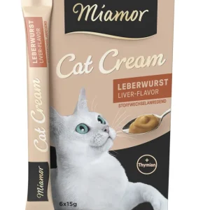 Sparpaket 2 x 6 x 15 g Miamor Cat Cream Leberwurst Katzen Snack Sofort Bestellen